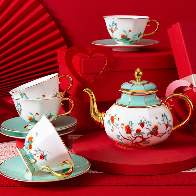 紅石榴家園中式宮廷風茶具